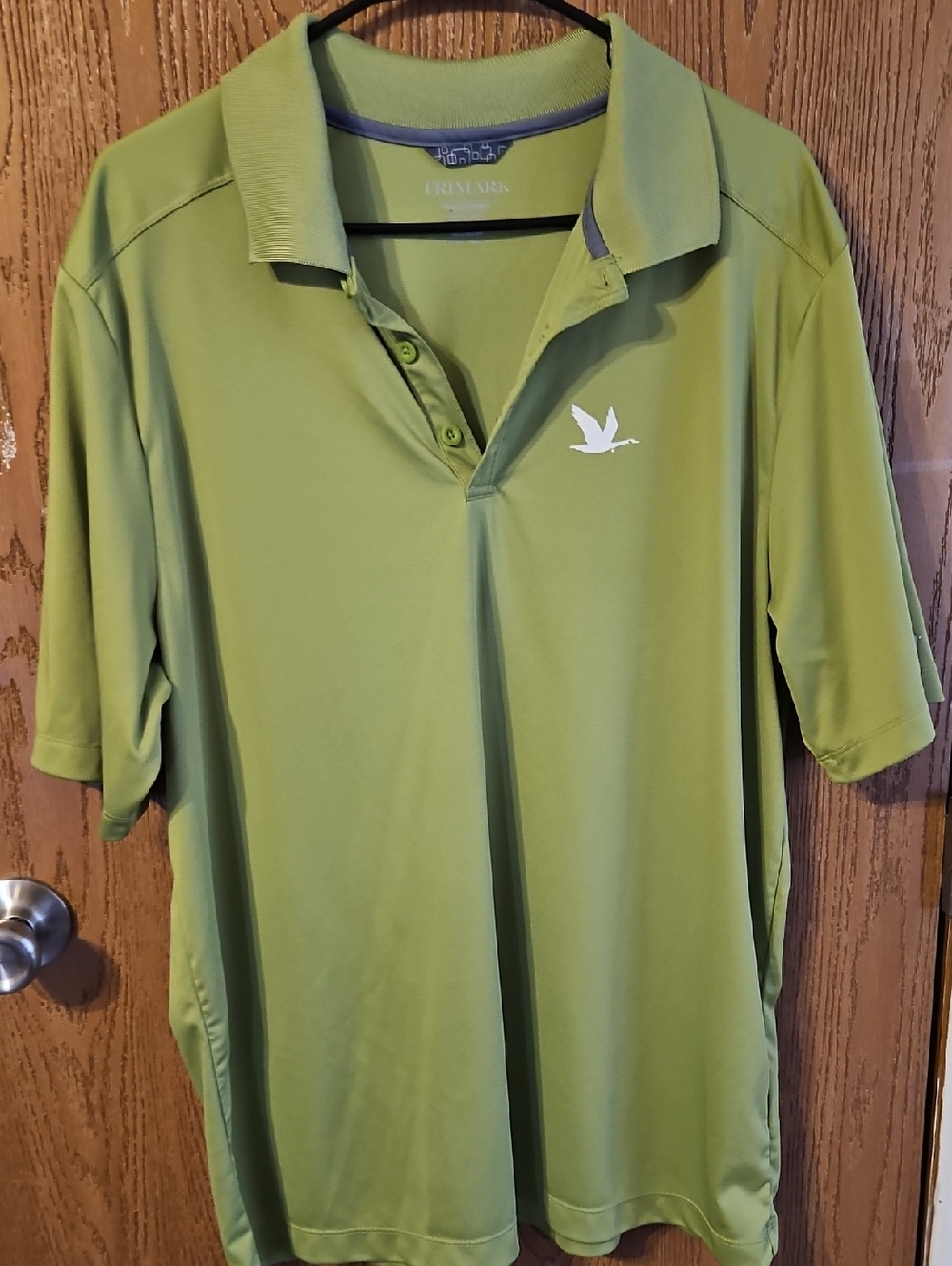 Wawa Green Polo with White Goose Emblem